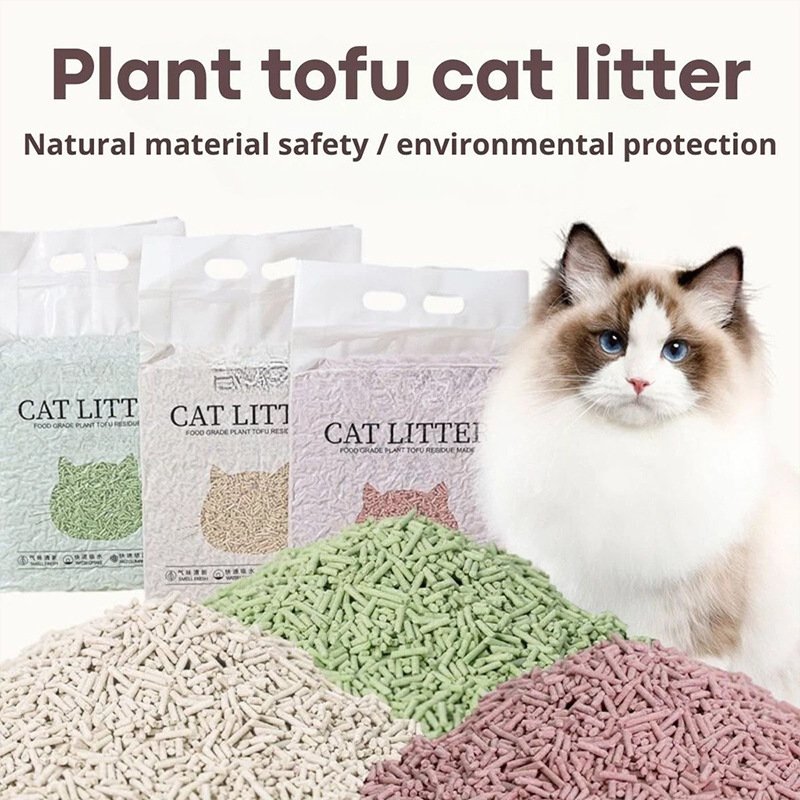 Premium Corn-Based Tofu Cat Litter